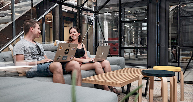 Gewächshaus für intensive Arbeitssessions im Kreativpark Lokhalle