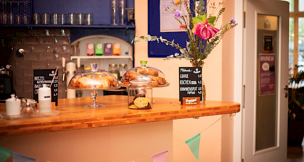 Café POW neben Coworking Space Grünhof