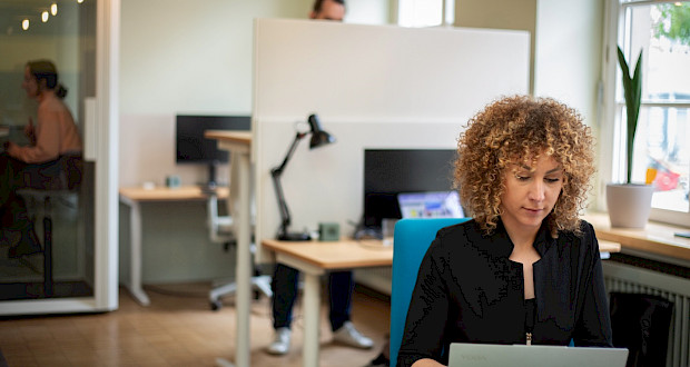 Coworking arbeitet im Grünhof Coworking Space