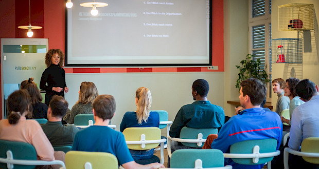 Präsentation im Coworking Space Belfortstraße