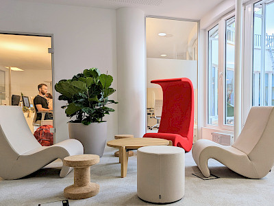 Lounge furniture at the coworking location Augustinerplatz
