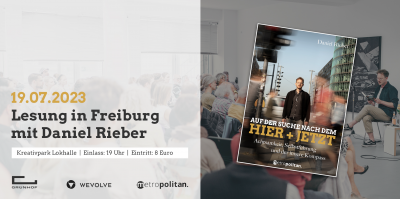 Buchlesung: Daniel Rieber